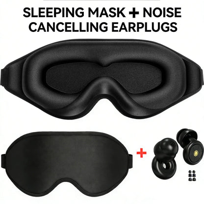 Restora Nightshield - 3D Contour Sleep Mask & Earplug Set