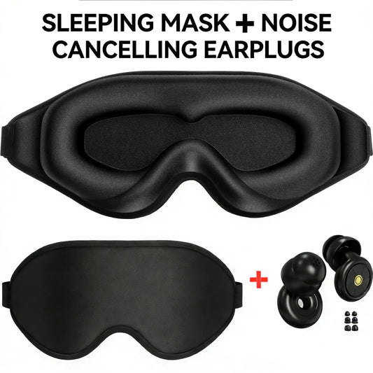 Restora Nightshield - 3D Contour Sleep Mask & Earplug Set