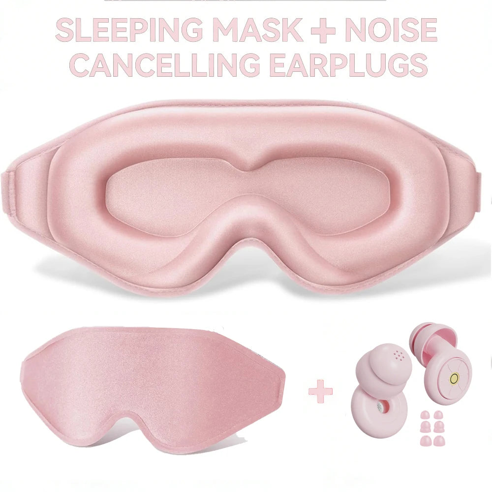 Restora Nightshield - 3D Contour Sleep Mask & Earplug Set