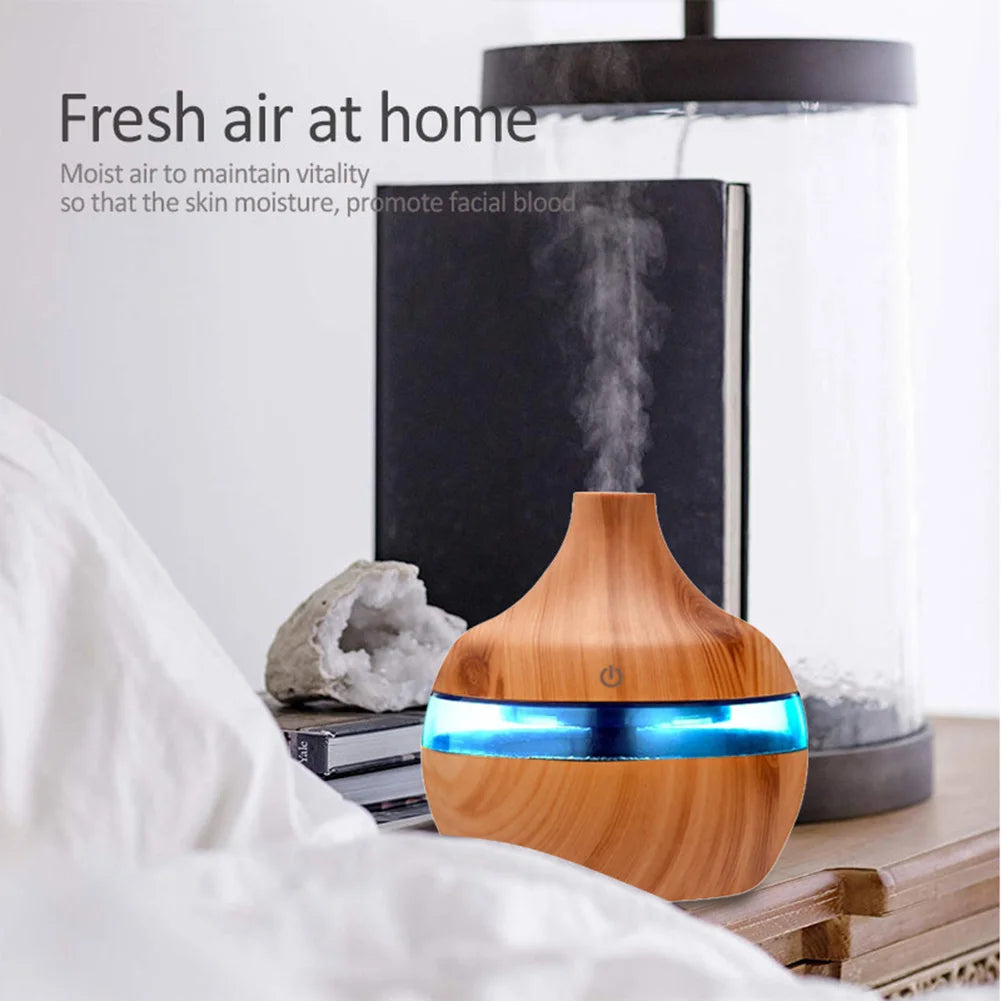 Restora Mist - Ultrasonic Wood Grain Essential Oil Diffuser