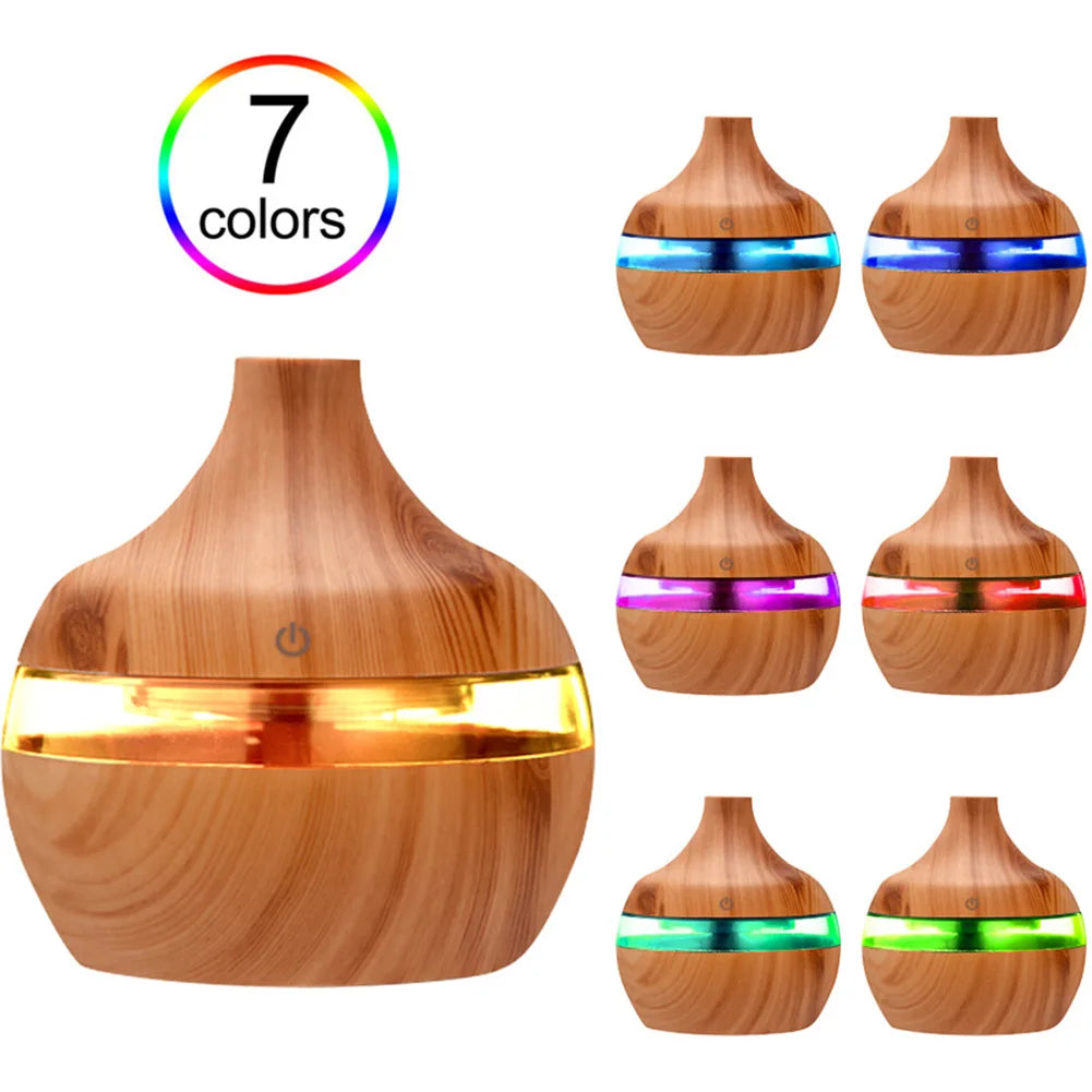 Restora Mist - Ultrasonic Wood Grain Essential Oil Diffuser