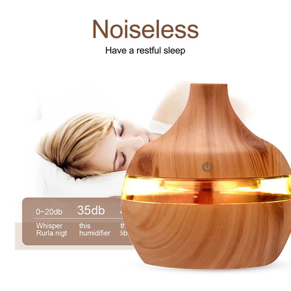 Restora Mist - Ultrasonic Wood Grain Essential Oil Diffuser